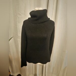 Women's Black Turtleneck Sweater Cashmere Nwot